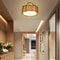 Rustic Rattan Ceiling Light Fixture Boho Flush Mount Chandelier Lamp 8