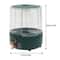 Grid Rice Dispenser Container Dry Grain Storage Rotating Kitchen Storage Organizer 1