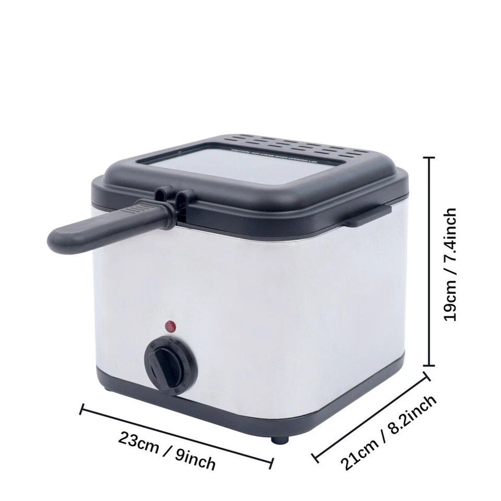 Household Mini Electric Deep Fryer Compact Deep Fryer For Crispy Home Cooking 2