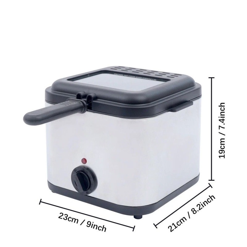 Household Mini Electric Deep Fryer Compact Deep Fryer For Crispy Home Cooking 2