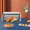 Premium Stainless Steel Kitchen Bread Box Sleek Countertop Bread Bin For Fresh Storage 0