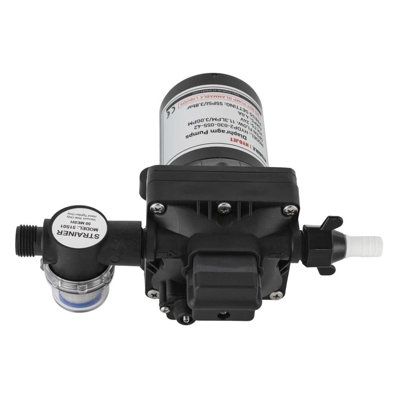 Premium Diaphragm RV Water Pump Self Priming Booster Pressure Pump For Yacht Marine Systems 3