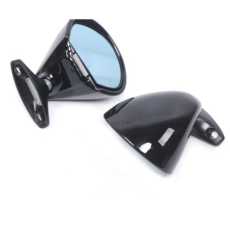 Universal Classic Car Door Side Mirrors Rear View Plane Mirror Set 0