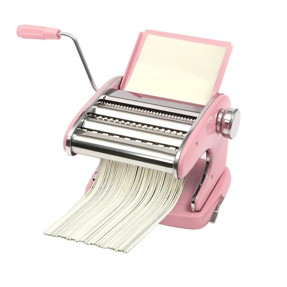 Stainless Steel Manual Pasta Maker Machine Fresh Pasta Roller Noodle Cutter 5