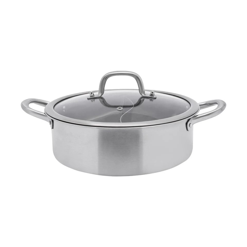 Premium Stainless Steel Dual Sided Hot Pot Cooking Pot With Lid Perfect Hot Pot Cooking Pot For Hom 6
