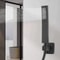 Matte Black Handheld Shower Head With Wall Connector Square Design 2