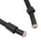 Matte Black Handheld Shower Head With Wall Connector Square Design 8
