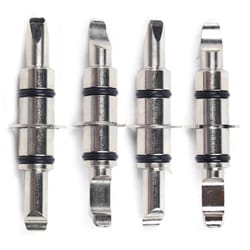 wheel alignment clamp set with reversible rim claw for wheel positioning