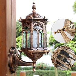 antique bronze outdoor wall lantern porch garden light
