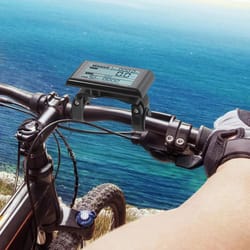 lcd display electric bike speed meter for handlebar control