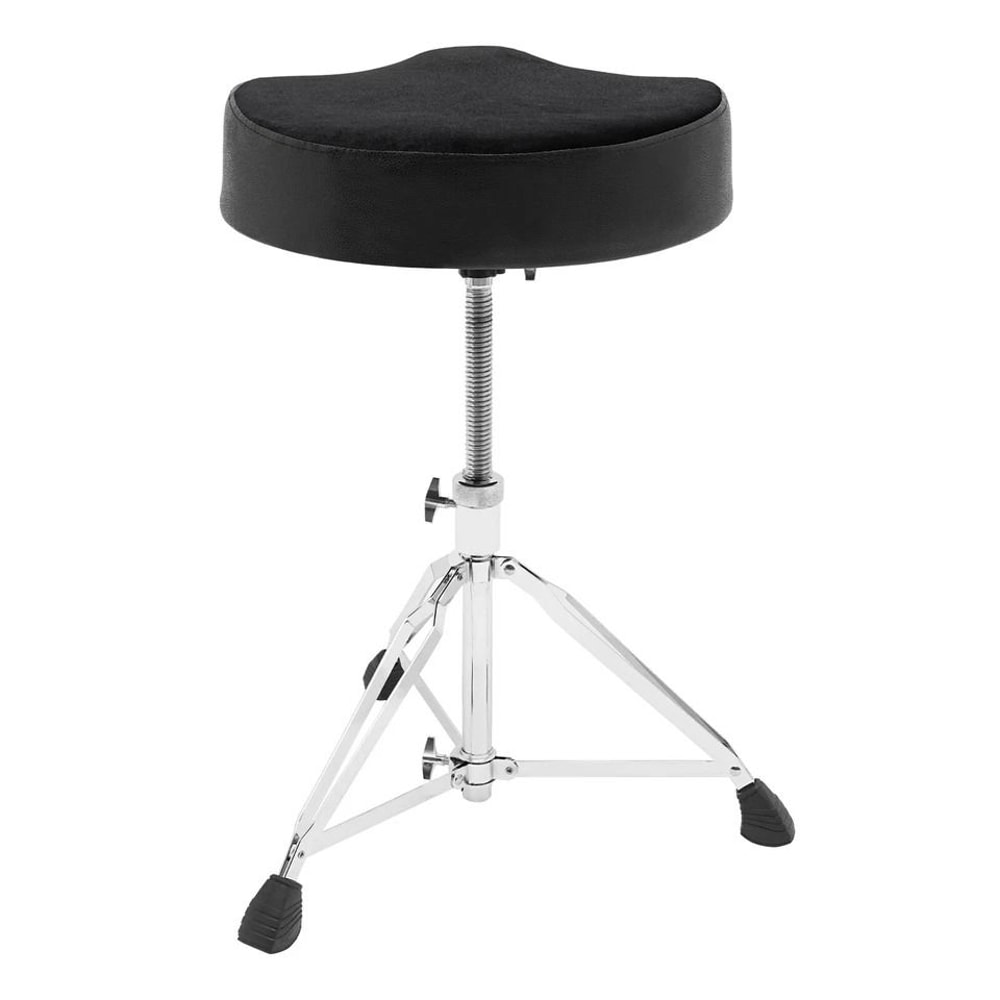 Adjustable Drum Throne With Thick Padded Seat Black Drummers Stool And Guitar Chair 2