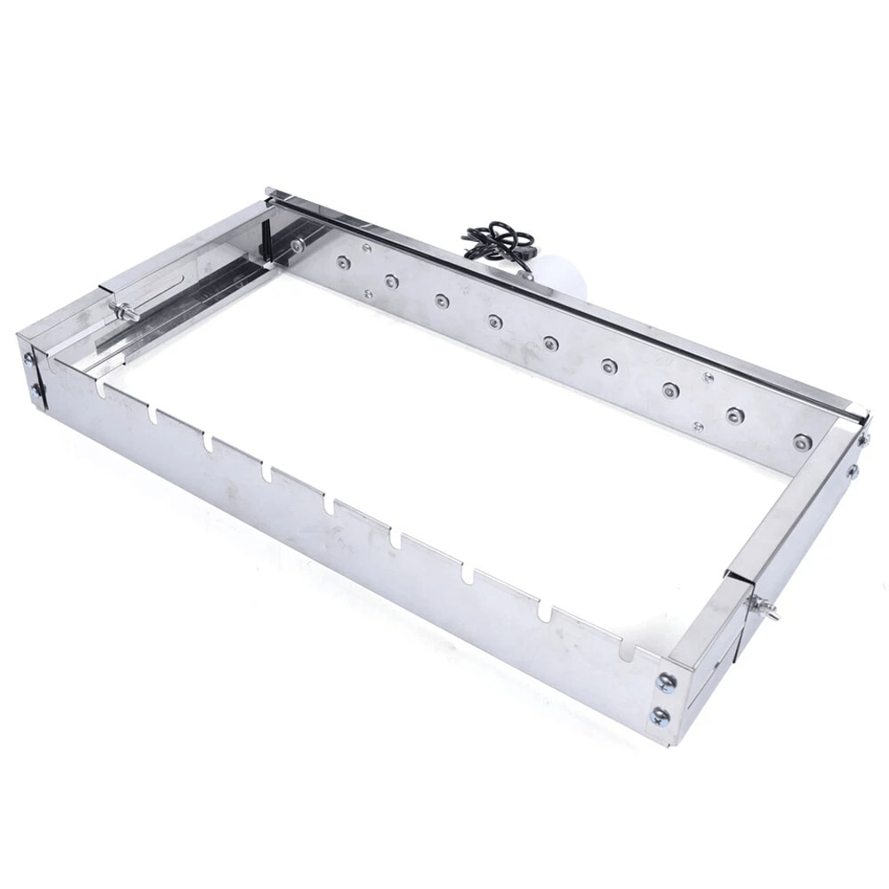 Skewer Automatic BBQ Skewer Grill Stainless Steel Rotating Rotisserie Rack 6
