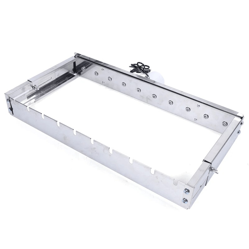 Skewer Automatic BBQ Skewer Grill Stainless Steel Rotating Rotisserie Rack 6