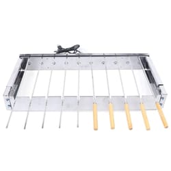 skewer automatic bbq skewer grill stainless steel rotating rotisserie rack