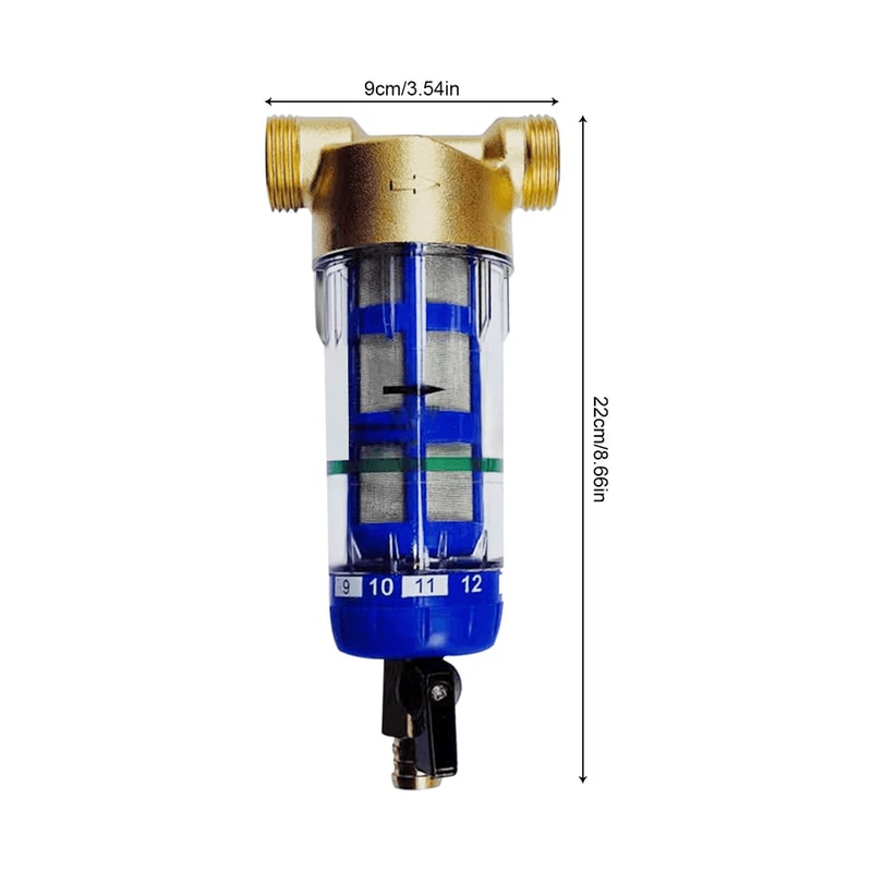 Micron Spin Down Whole House Sediment Water Filter With FNPT 2