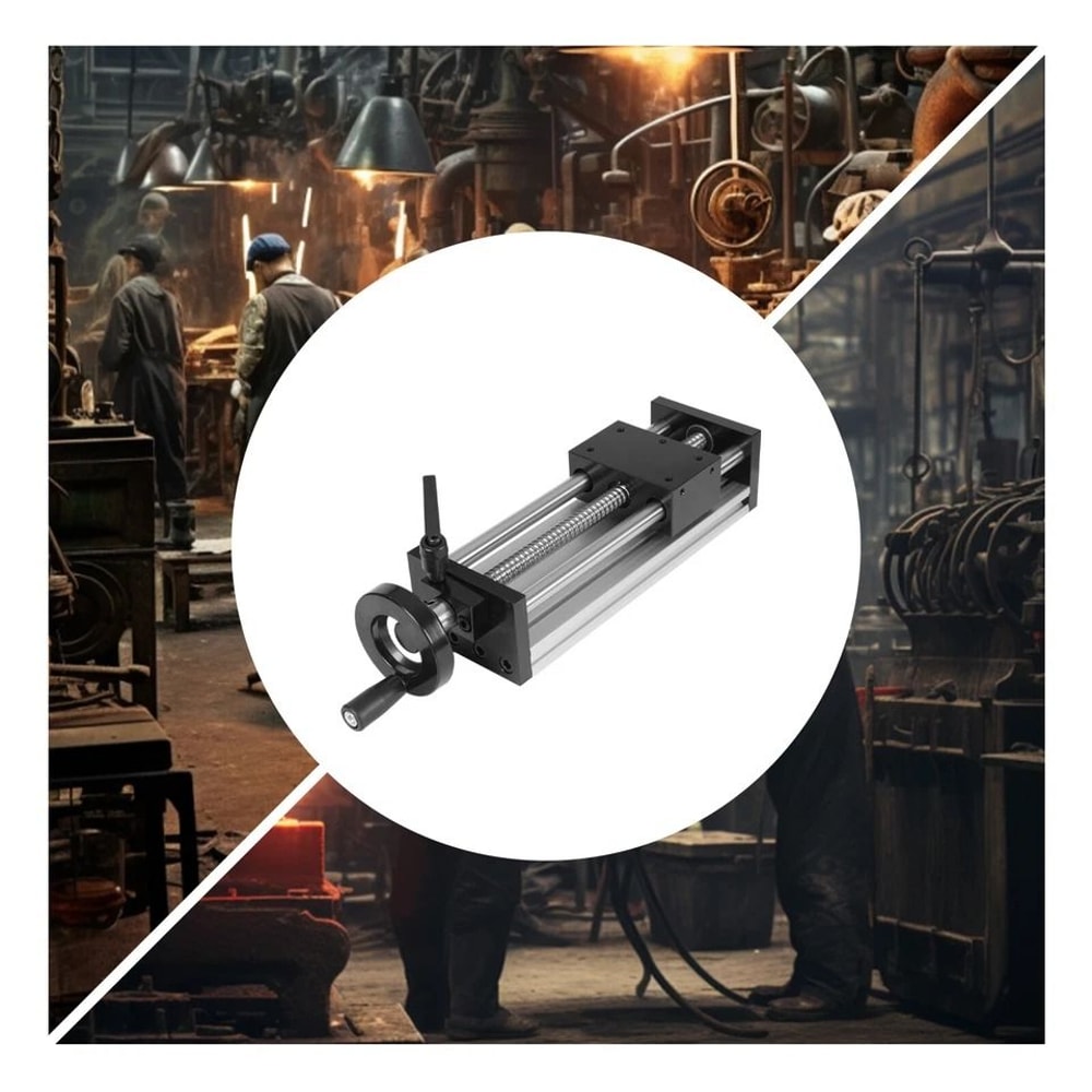 Dual Optical Axis Manual Sliding Table Linear Rail Guide For CNC Precision Work 4