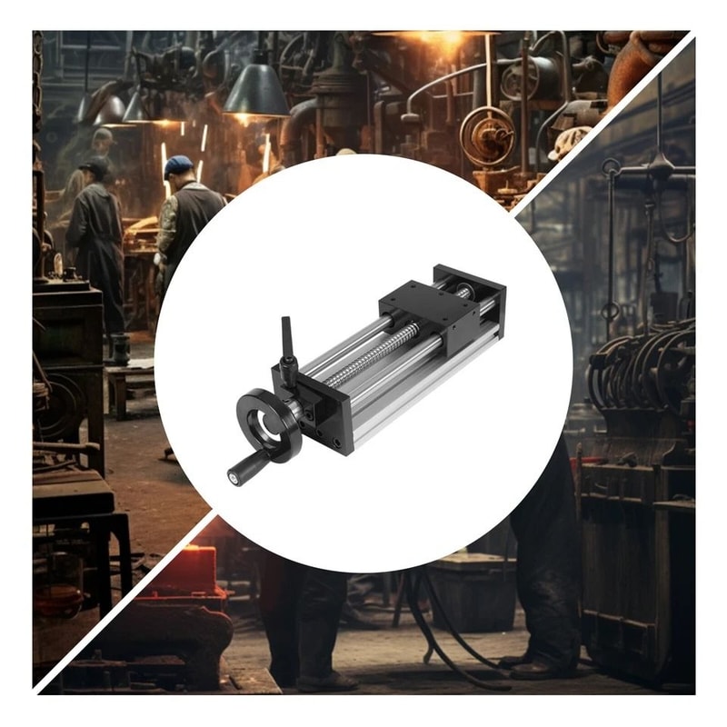 Dual Optical Axis Manual Sliding Table Linear Rail Guide For CNC Precision Work 4