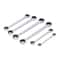 Extra Long Flex Head Ratcheting Wrench Metric Double Box End 6pc 2