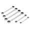 Extra Long Flex Head Ratcheting Wrench Metric Double Box End 6pc 3