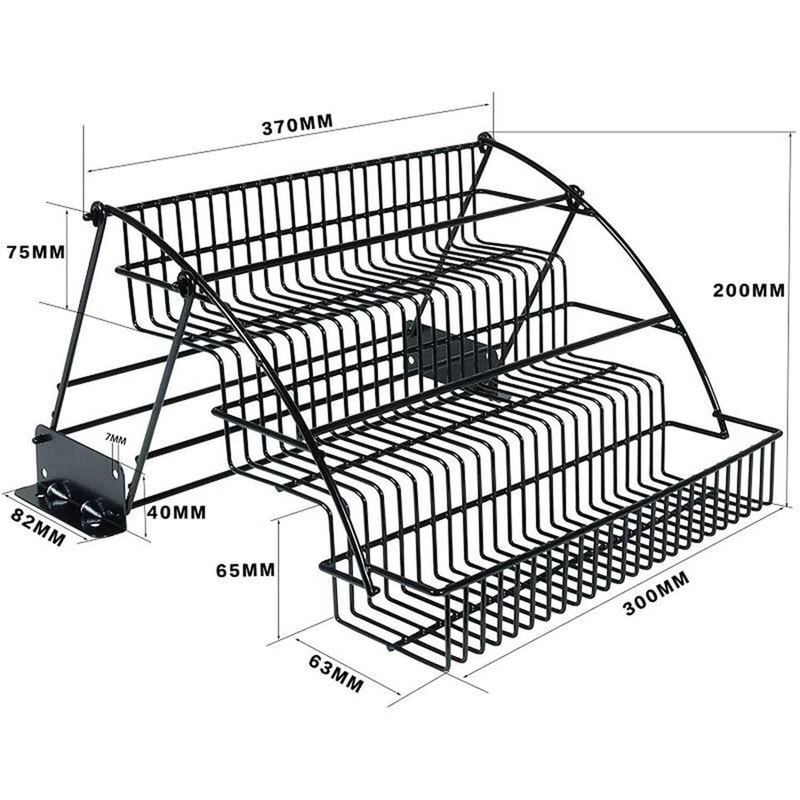 Pull Down Spice Rack Cabinet Organizer Metal Kitchen Storage Shelf 2