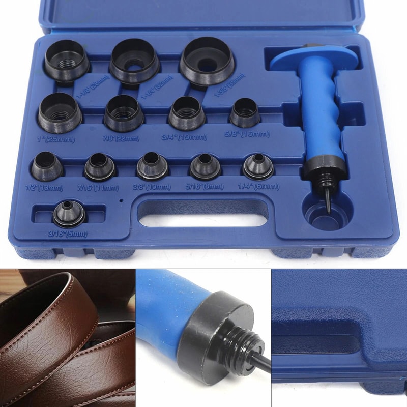 Heavy Duty Hollow Punch Set For Gaskets Leather Rubber 3