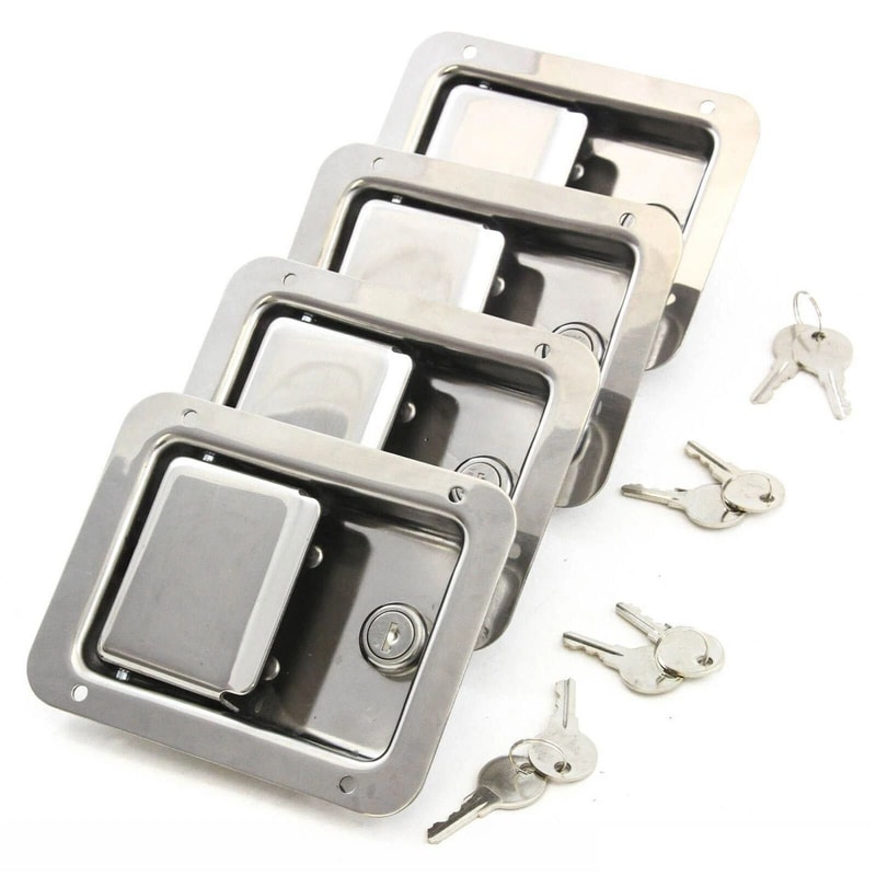 RV Paddle Latch With Keys For Trailer Doors And Truck Tool Boxes 0
