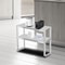 Compact Stainless Steel Work Table With Storage Shelf 1