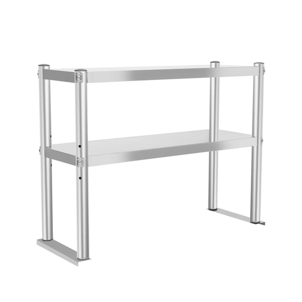 Compact Stainless Steel Work Table With Storage Shelf 3
