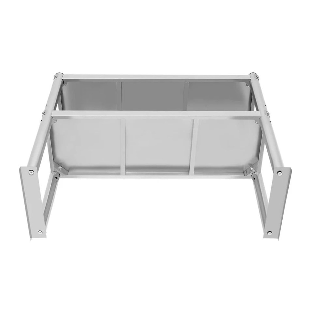 Compact Stainless Steel Work Table With Storage Shelf 4