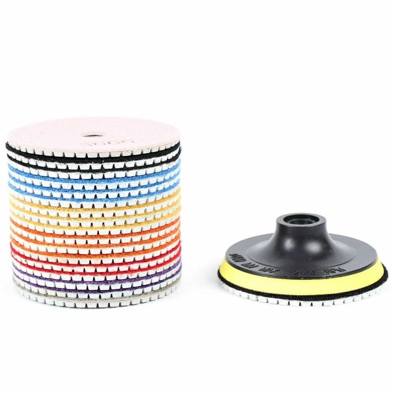 Diamond Polishing Pads Kit For Wet Dry Stone Marble Granite And Concrete 1
