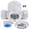 NPT Water Flow Indicator Stainless Steel Sight Glass With Plastic Impeller 1