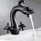 Black Waterfall Vessel Bathroom Faucet Oil Rubbed Brass Single Hole Mixer Tap 2
