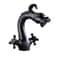 Black Waterfall Vessel Bathroom Faucet Oil Rubbed Brass Single Hole Mixer Tap 5