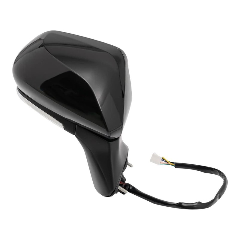 Toyota Camry Passenger Side Mirror Assembly Black Heated Blind Spot 3