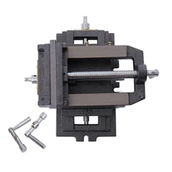 cross slide drill press vise with x y axis milling clamp