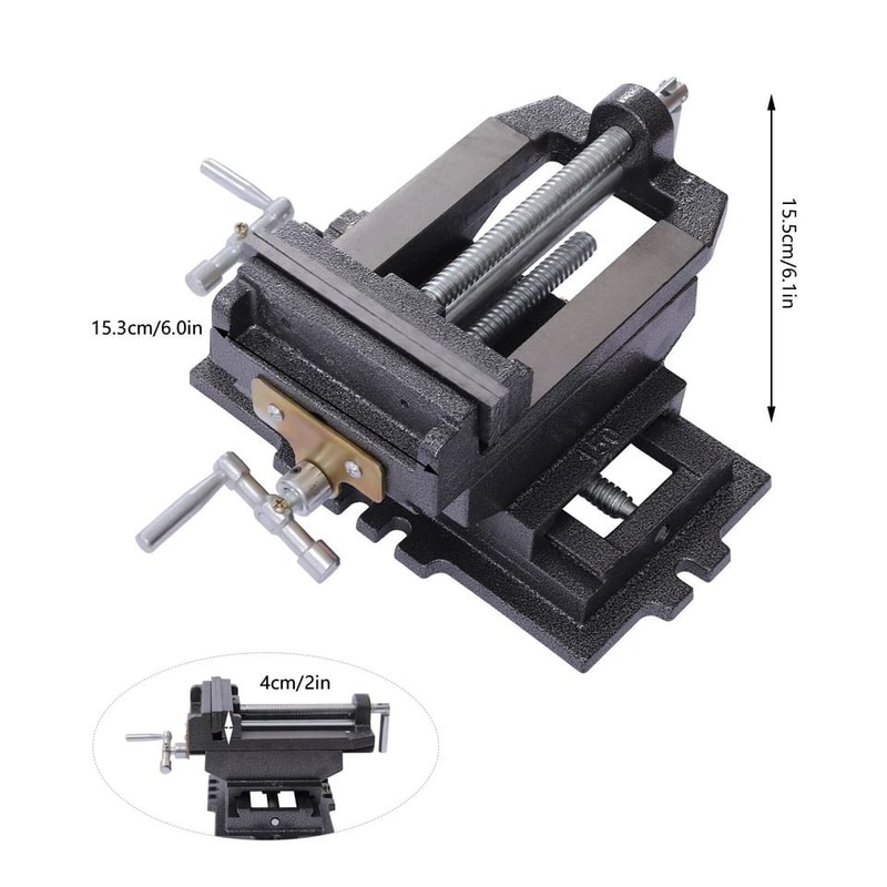Cross Slide Drill Press Vise With X Y Axis Milling Clamp 2
