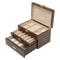 Wooden Jewelry Organizer Box With Plush Lined Drawers 0