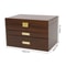 Wooden Jewelry Organizer Box With Plush Lined Drawers 4