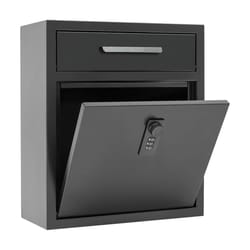 heavy duty security mailbox wall mount locking mailbox with cast steel protection
