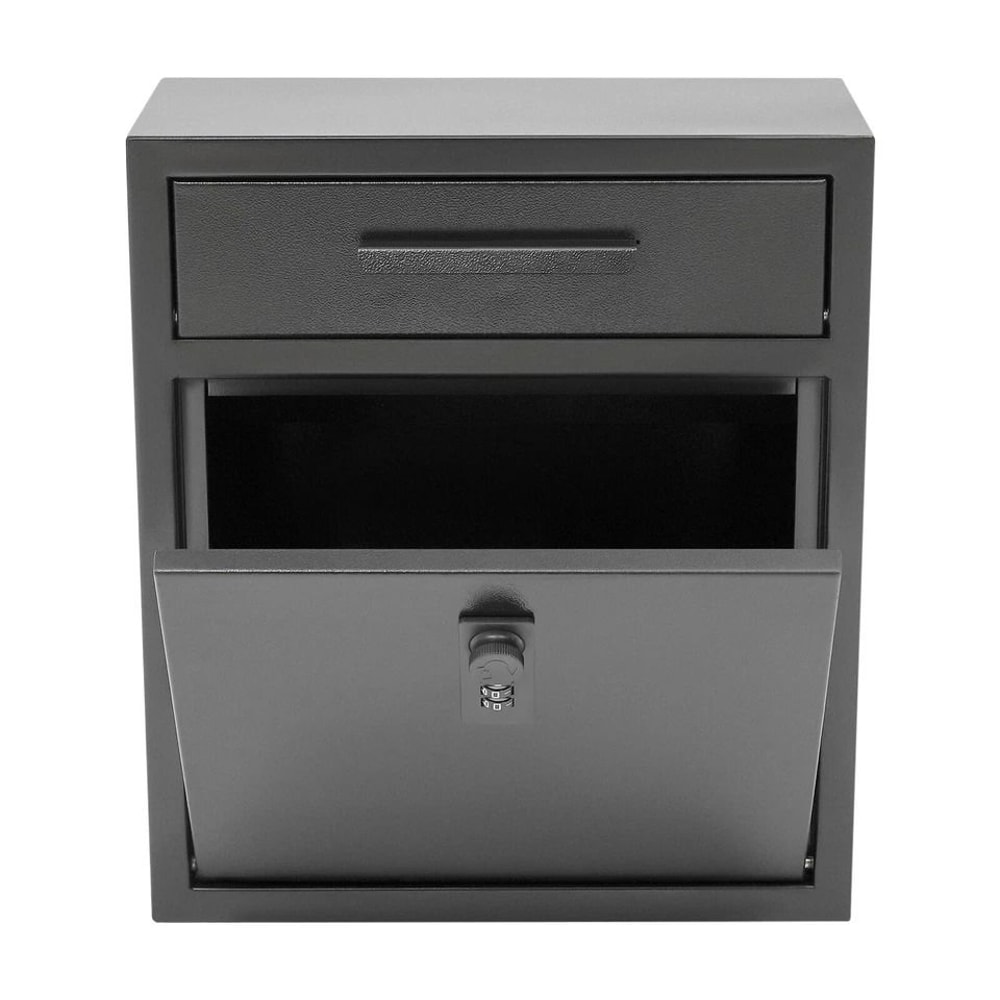 Heavy Duty Security Mailbox Wall Mount Locking Mailbox With Cast Steel Protection 5