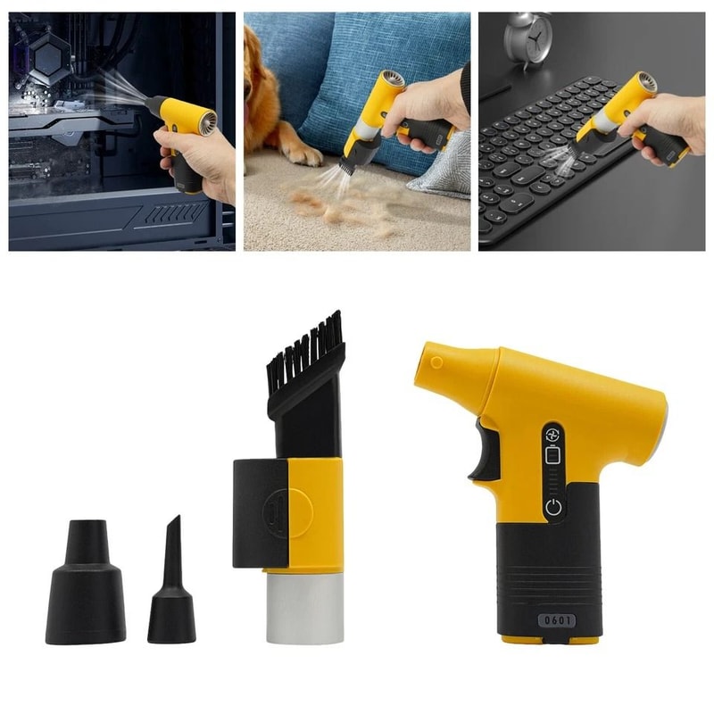 Cordless Air Duster Portable Electric Blower Rechargeable Dust Blower For Computer Keyboard Cleani 4