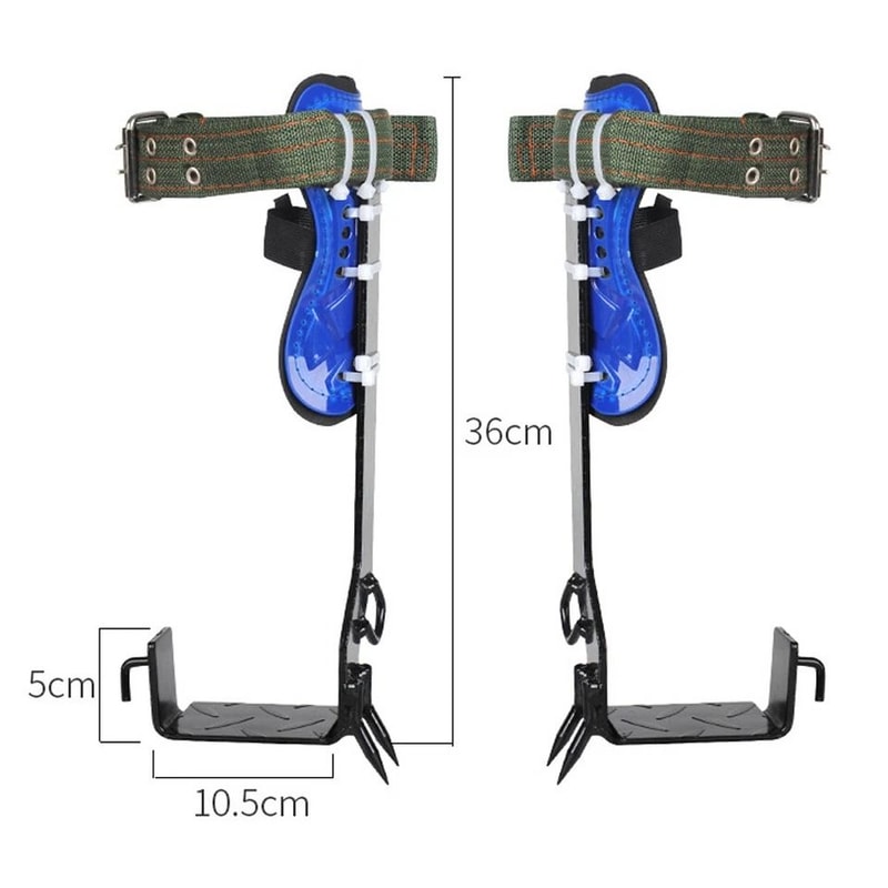 Heavy Duty Tree Climbing Gear Set With Adjustable Spikes Safety Belt 2