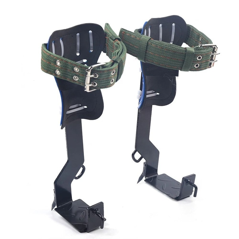 Heavy Duty Tree Climbing Gear Set With Adjustable Spikes Safety Belt 8