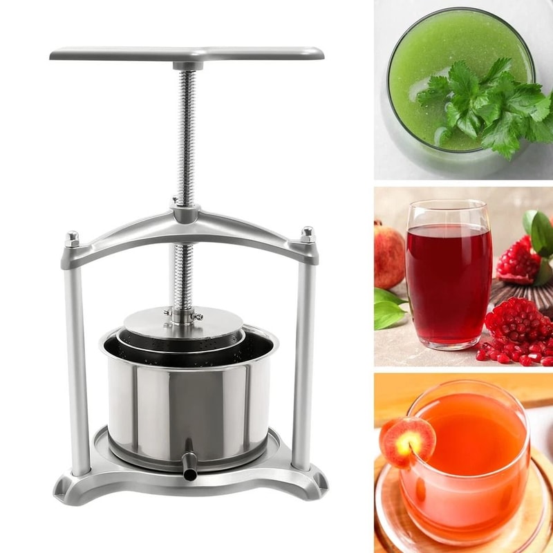 Premium Stainless Steel Fruit Wine Press For Grape Cider Juice 1