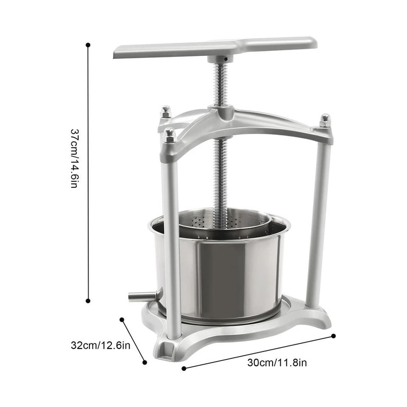 Premium Stainless Steel Fruit Wine Press For Grape Cider Juice 2
