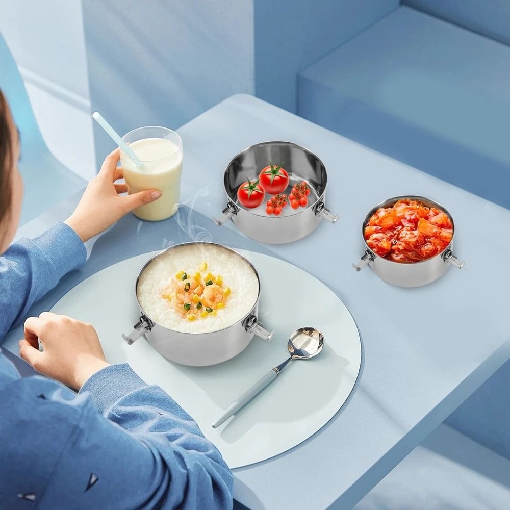 Premium Stainless Steel Food Storage Containers Set Airtight Kitchen Storage Containers Food Grade 3