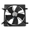 Premium Left Radiator Cooling Fan Assembly AC Condenser For Honda 1