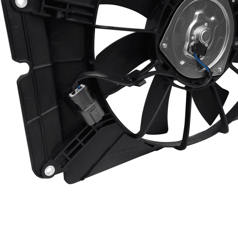 Premium Left Radiator Cooling Fan Assembly AC Condenser For Honda 5