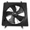 Premium Left Radiator Cooling Fan Assembly AC Condenser For Honda 0