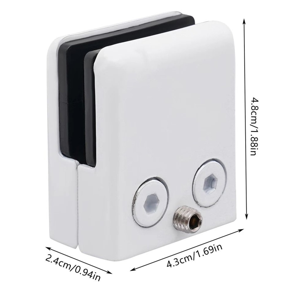 Premium Adjustable Stainless Steel Glass Clamp Set Panels 4